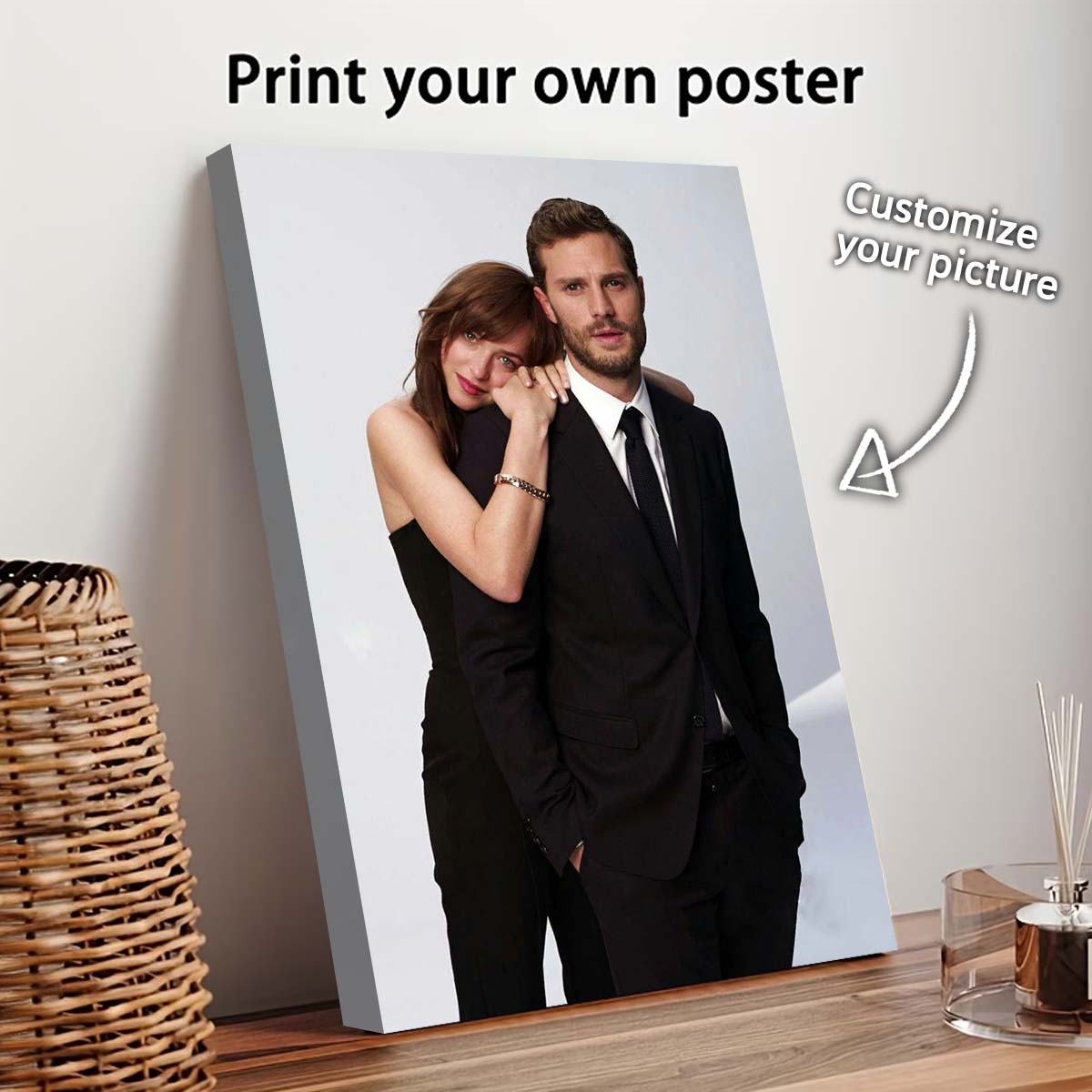 Custom Map Poster - カスタムプリントキャンバス絵画、あなたの写真から作る、結婚式、誕生日、ポスター、ウォールアート、装飾、ペット、家族、風景画、デコレーション
