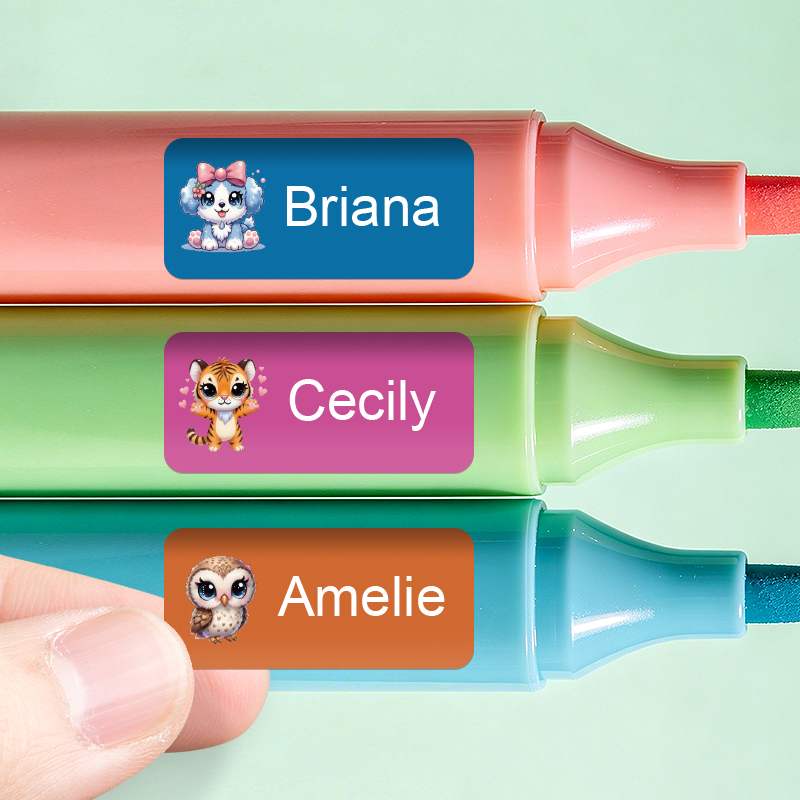 パーソナライズされた名前ステッカー - 防水性のあるカスタム - Personalized Name Box のレビューと価格
