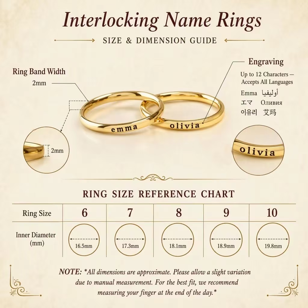 パーソナライズされた彫刻名入りリング カスタムレターゴールド - Initial Ring Custom のレビューと価格